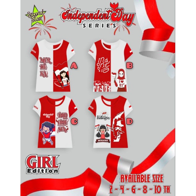 KAOS KEMERDEKAAN SECOND STAR GIRL