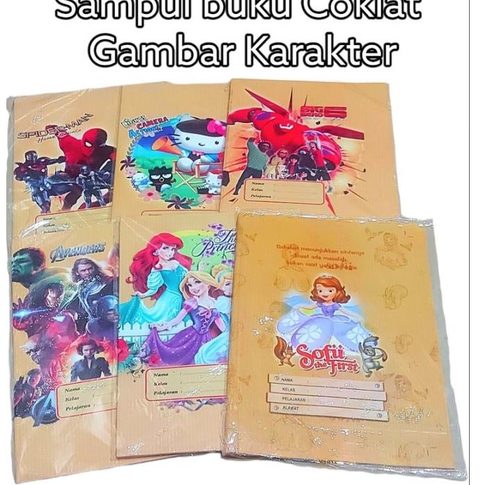 

(Z3K1) ★ SAMPUL BUKU COKLAT KARAKTER dan FULL COLOR //Trend@murah