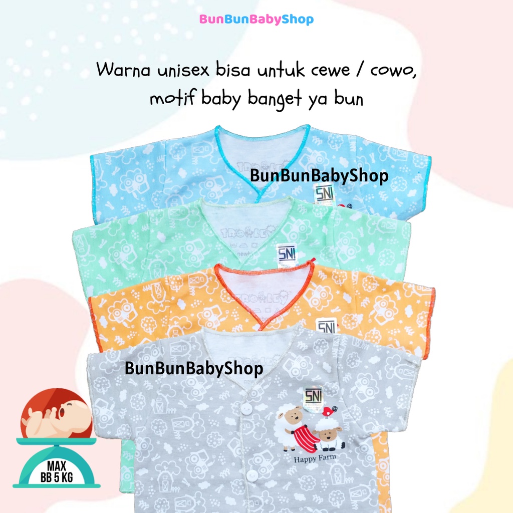 Setelan Bayi Unisex SNI Stelan Bayi Trolley Pakaian Laki Perempuan Perlengkapan Baru Lahir Baby Baju New Born Pakaian Fashion Anak