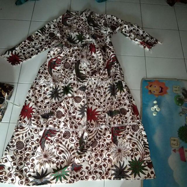 Gamis Batik Unggul Jaya Bahan Primis Halus