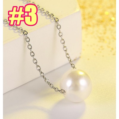 MORYMOSHI K01 Kalung Wanita Liontin Stainless Trendy Fashion Wanita Korea Aksesoris Murah