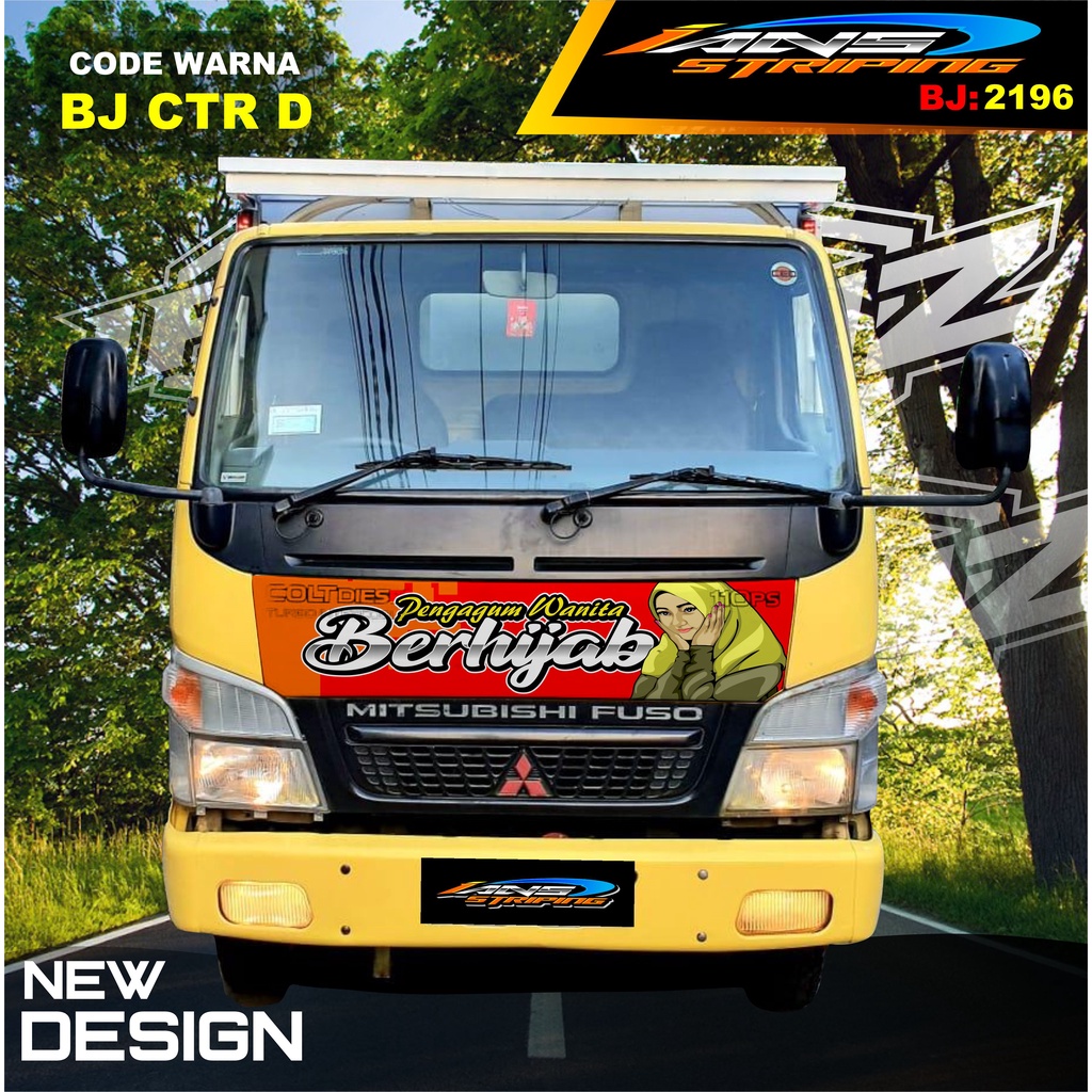 STICKER KAP DEPAN TRUK FUSO / STIKER KABIN TRUK RAGASA,UMPLUNG / STIKER KAP CUP DEPAN TRUK DINA,FUSO