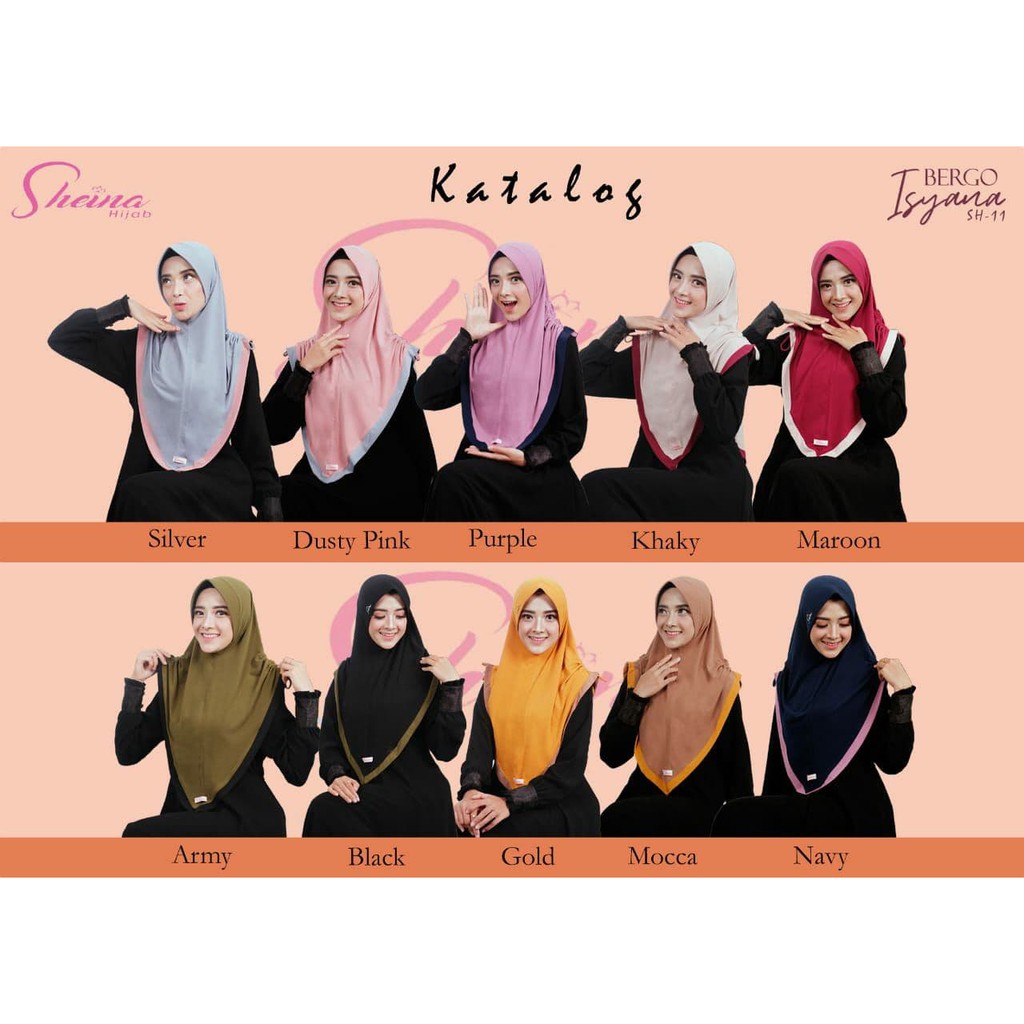 Bergo Isyana by Sheina Hijab Khimar Cantik dan Adem