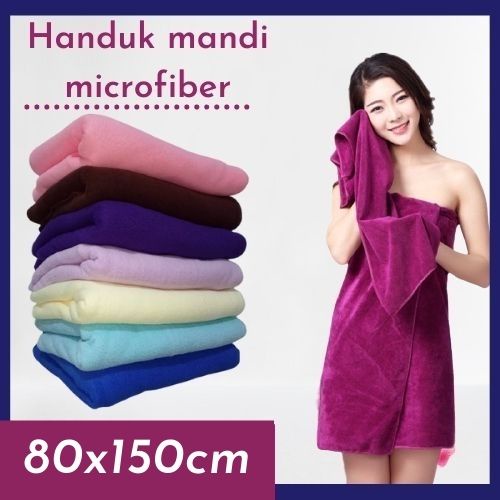 Handuk Dewasa Polos/ Handuk Mandi Polos/Souvenir Handuk Ukuran 80cmx150cm Termurah