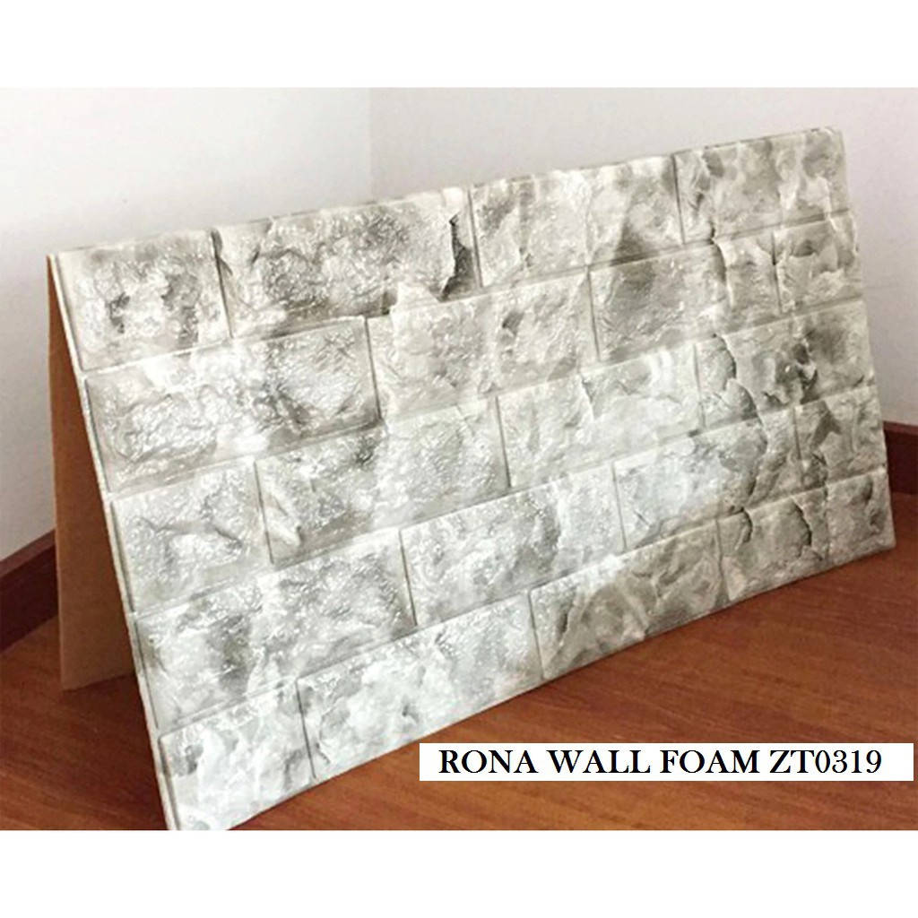 WALLPAPER STICKER 3D RONA WALL FOAM ZT0319 700mm X 770mm X 3.0mm RONA WALLPAPER ORIGINAL