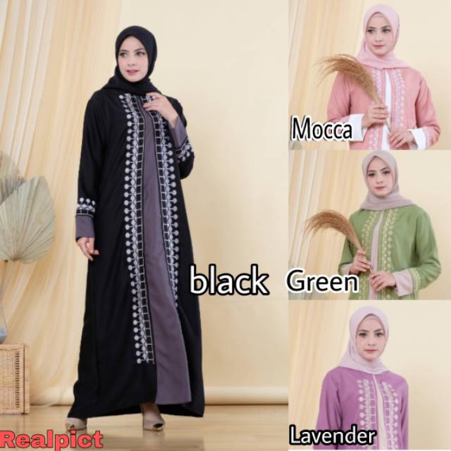 DUBAI DRESS - GAMIS BORDIR - GAMIS LEBARAN