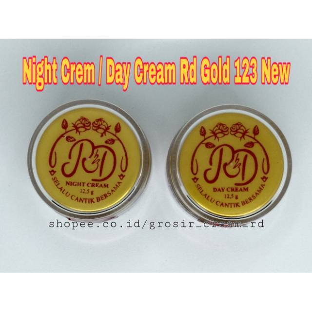 Day Cream / Night Cream RD Gold New/ Ecer Rde Glow Cream Siang Krim Malam