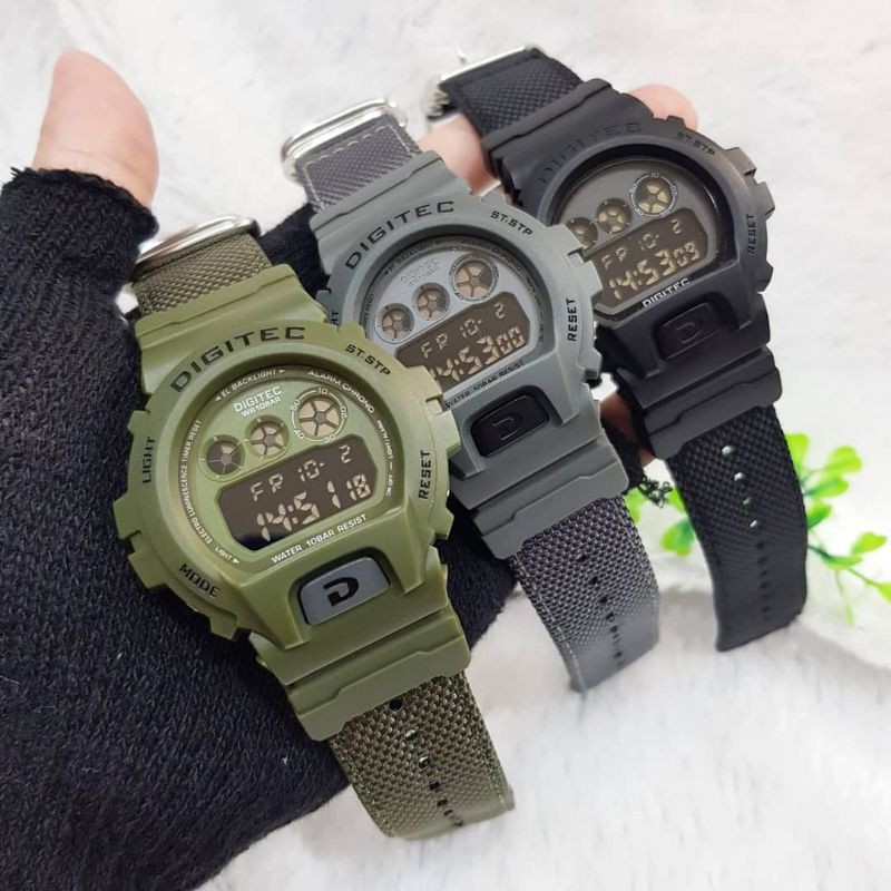 Jam Tangan Digitec type DG-2098T Strap Kanvas
