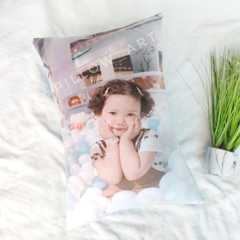 Pillowart - Bantal Custom Foto Fullprint 60 x 40 cm / Hadiah - ART026