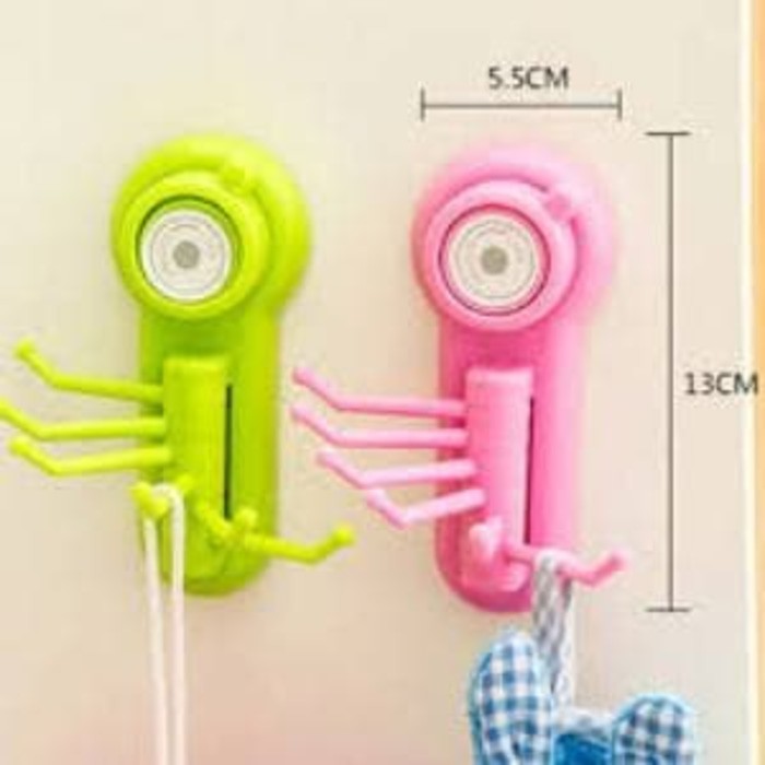 Powerful Suction Cup Hook Hanger For Kitchen Bathroom/Gantungan Spider***TOP