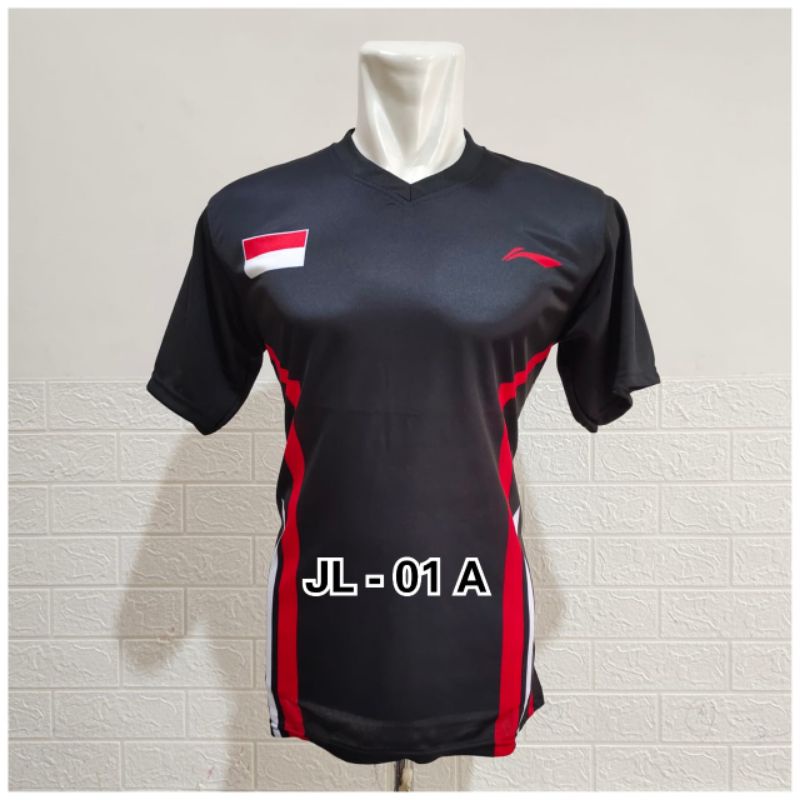 Kaos atasan badminton M-XXL pria wanita dewasa baju voli