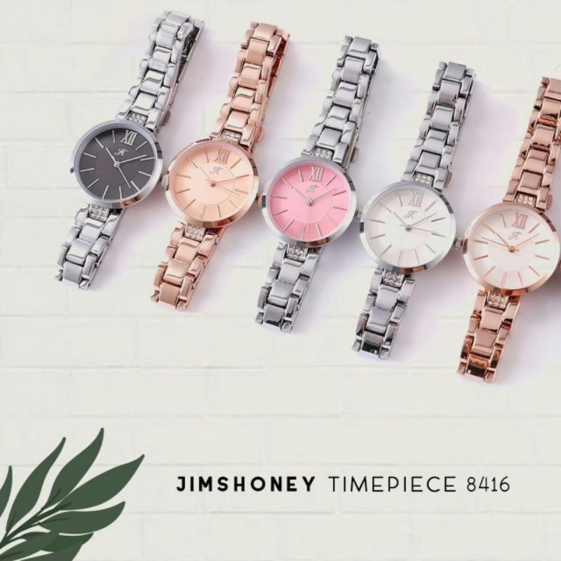 JIMS HONEY JT 8416 Timepiece Jam Tangan Wanita Jimshoney Murah Elegan JH Ladies