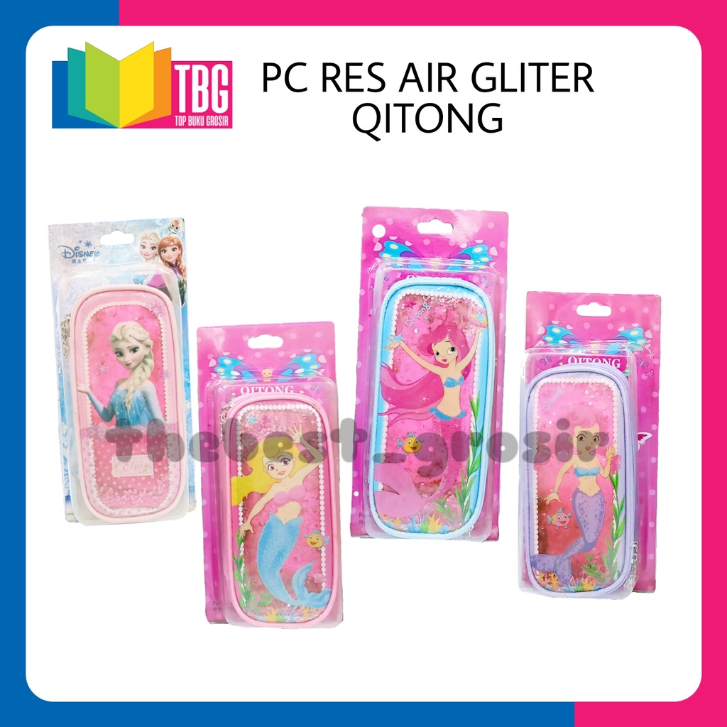 

1 PCS PC RES AIR GLITER QITONG / KEROPAK / TEMPAT PENSIL / PERALATAN SEKOLAH