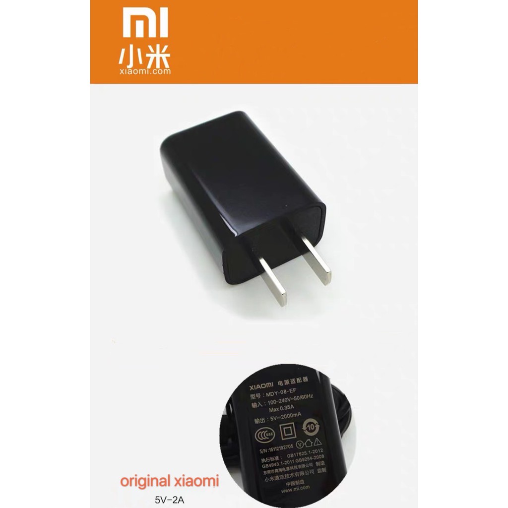 【33LV.ID】 Chager xiaomi redmi original mdy-08-ef mi3 2a