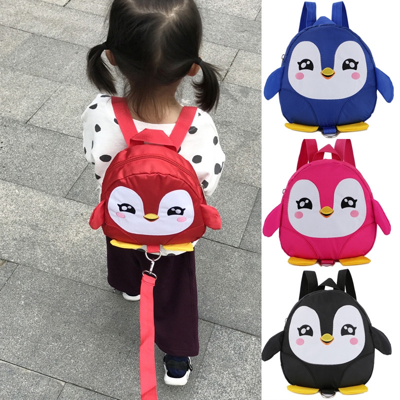 Tas Sekolah Ransel Anak Tk Gambar Kartun Penguin Lucu