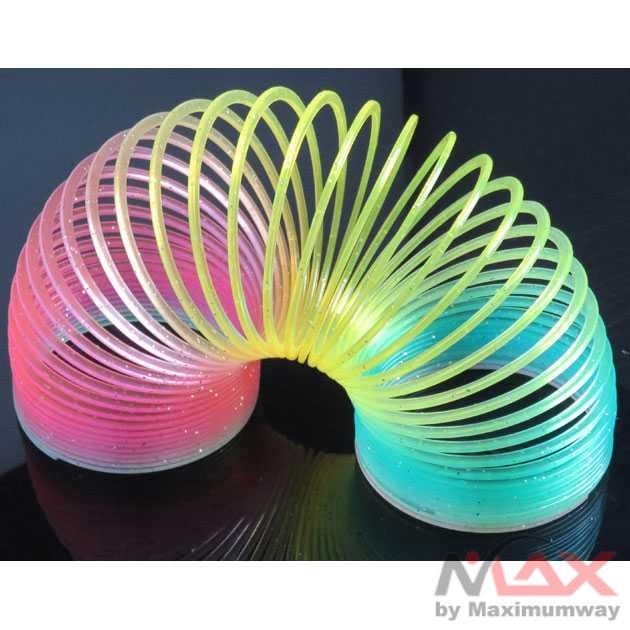 Qixing Toys Slinky Spring Rainbow Mainan Per mainan kreatif - MCS8709 Warna Multi Warna koleksi per akrobat warna pelangi