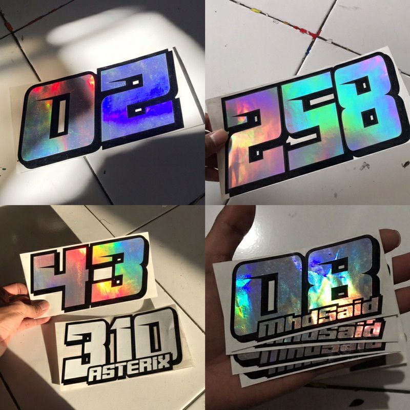 Stiker Angka SUKA SUKA