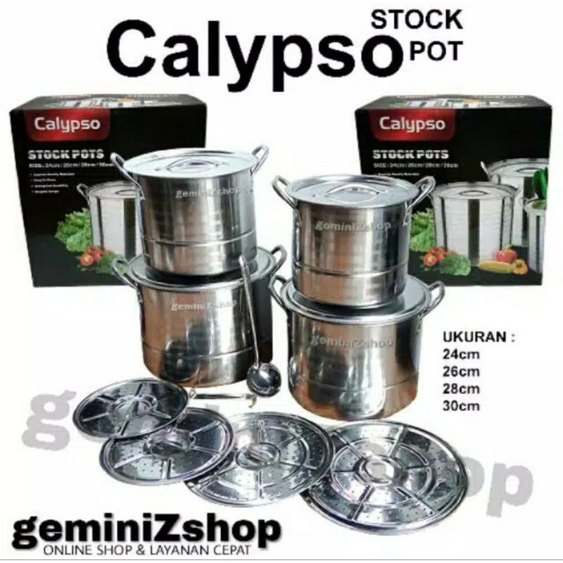 Panci set Calypso Stock Pot Panci Steamer set