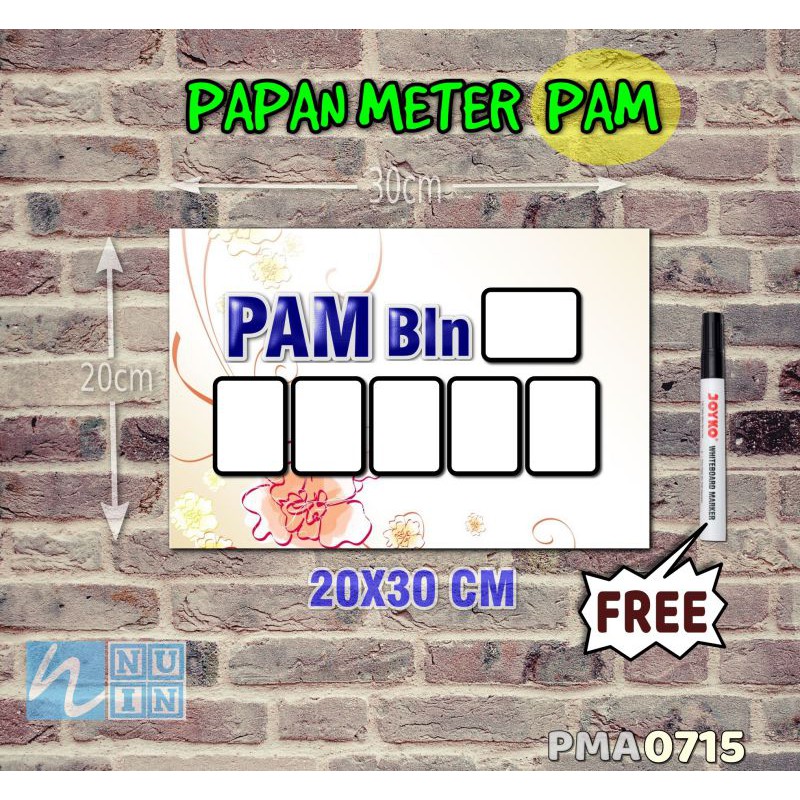 

Nuin Papan Meter Listrik PLN PAM motif Unik - Pastel 15