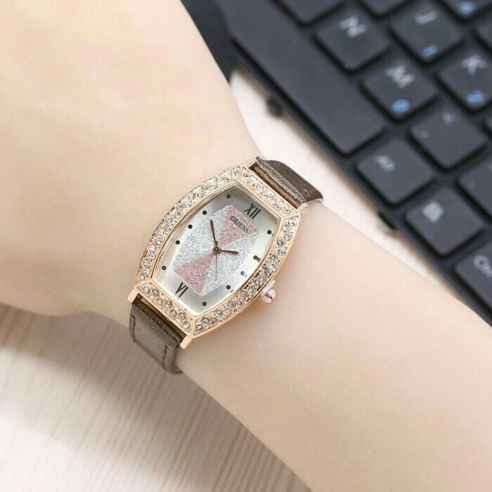murah jam tangan guess wanita / jtr 1095 coklat