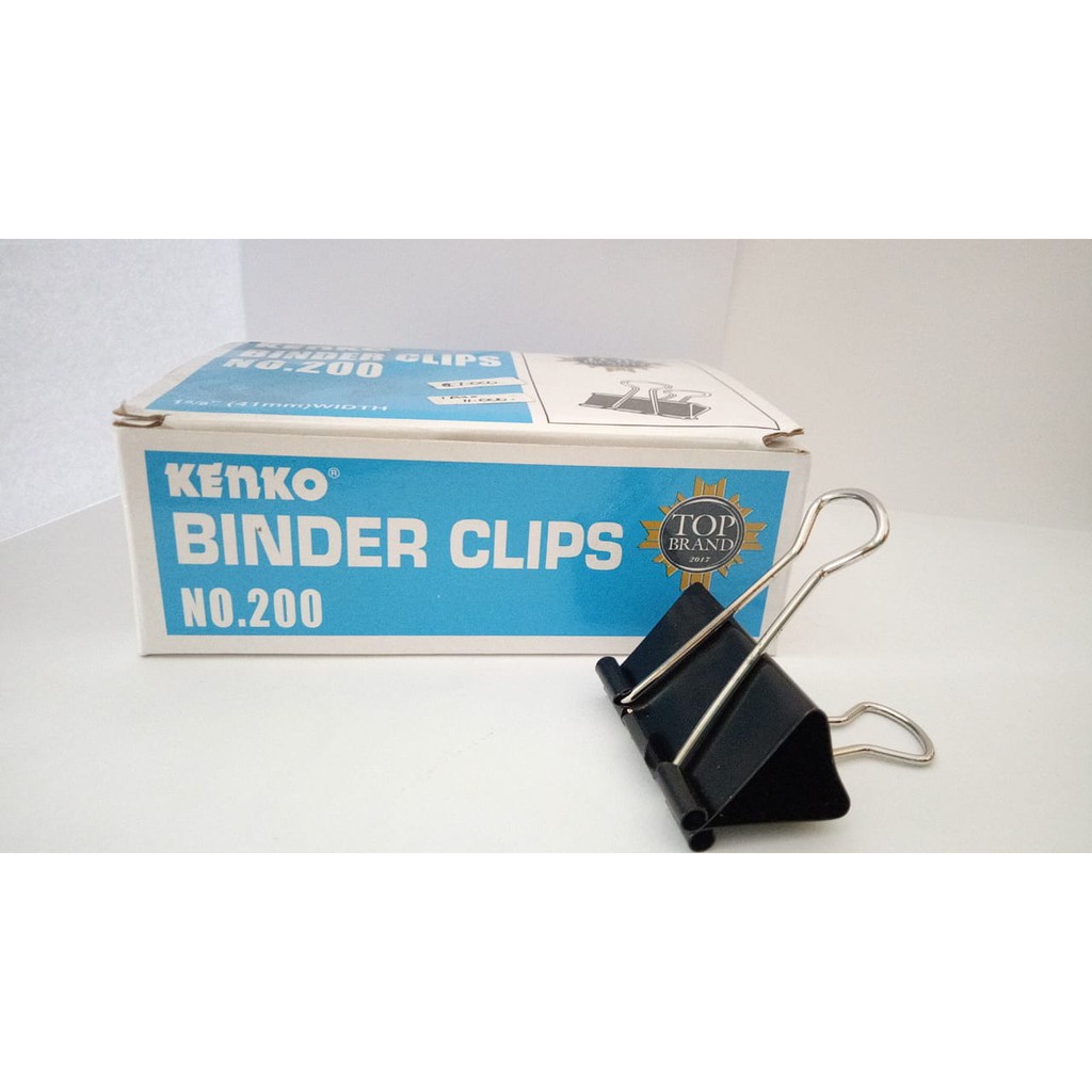 

(1Pack=12pcs) Binder Clip 200 / Klip Penjepit Kertas