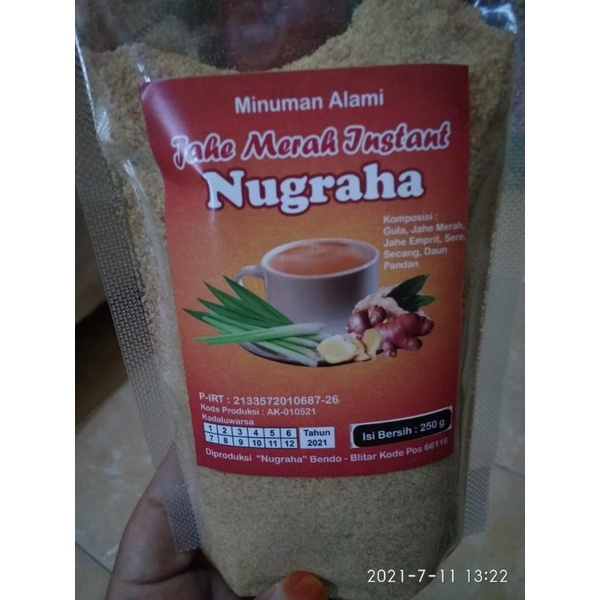 

Bubuk Wedang Jahe Merah (250g)