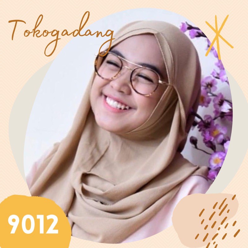 TGA FRAME RICIS Kacamata Wanita Fashion Korea Bulat Full Frame Bisa Minus Silinder Plus RDK-9012