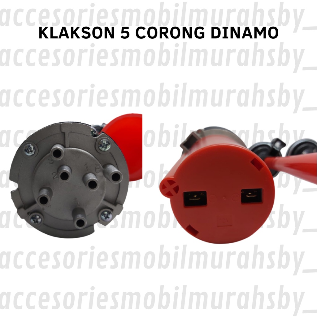 Klakson 5 corong terompet dinamo elektrik Telolet terompet 12v dan 24v suara nyaring