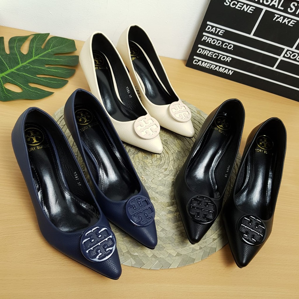 RESTOK Sepatu Tory Burch Mid-Heel Elana Medallion Y593 Murah Batam