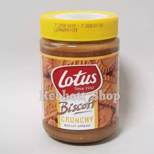 Lotus Biscoff Biscuit Spread Jam Crunchy 380 gr | Selai Biskuit Biscof ...