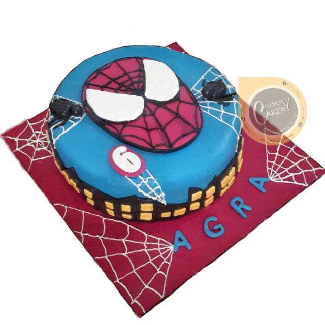 Kue Ultah Ulang Tahun Spiderman Fondant Cake | Shopee ...