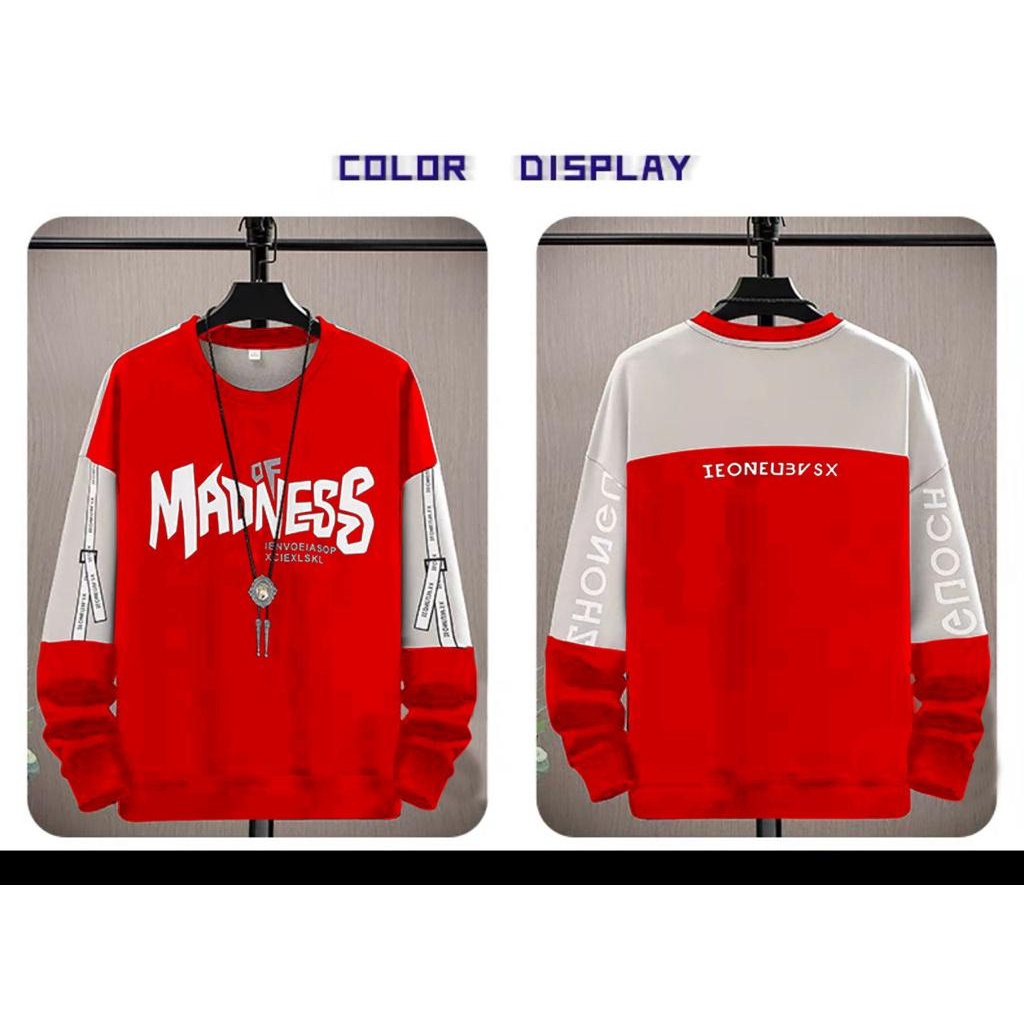 COD/ARPIOSSHOP - BAJU MADNESS - SWEATSHIRT PRIA/WANITA MODEL KEKINIAN