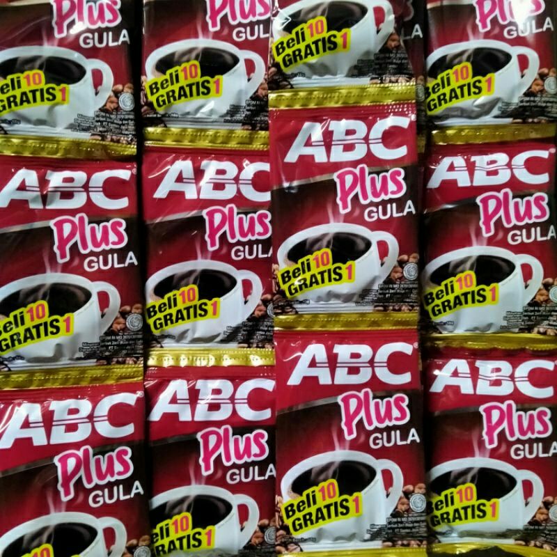 

Kopi ABC plus gula 1 renteng