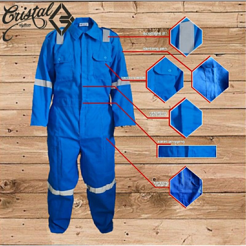 GROSIR Wearpack safety CEMARA / wearpack langsungan / katelpak bengkel / baju bengkel / baju proyek