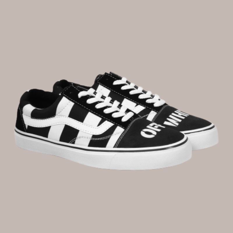 Sepatu Motif Vans Berkualitas Cowo Style Kasual Modern