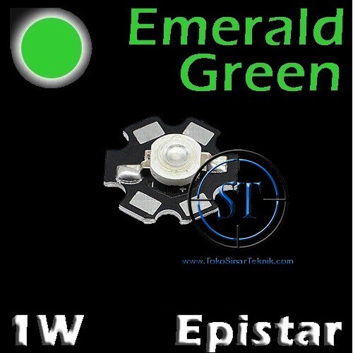 High Power LED 1W Chip EPISTAR Genuine Asli  Biji LED Super Bright Warna + PCB Lampu Led Warna Set Sudah Disolder PCB Siap Pasang Akuarium