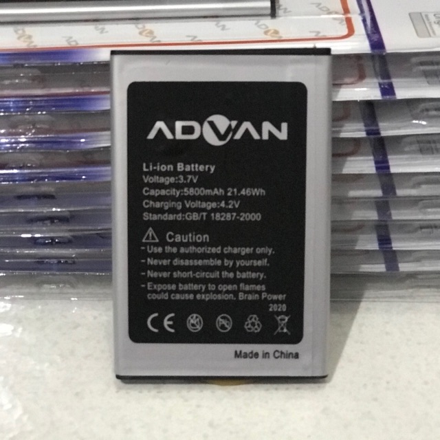 Baterai Advan S50 4G Original Double Power Batre Batrai Battery HP