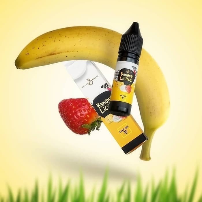 LIQUID30ML BANANALICIOUS RASA STRAWBERRY BANANA CREAM PISANG