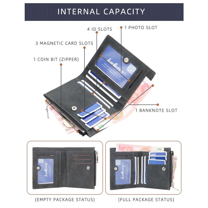 IMPOR BAELLERRY 071 DOMPET UANG PRIA MINIMALIS ADA TEMPAT KOIN