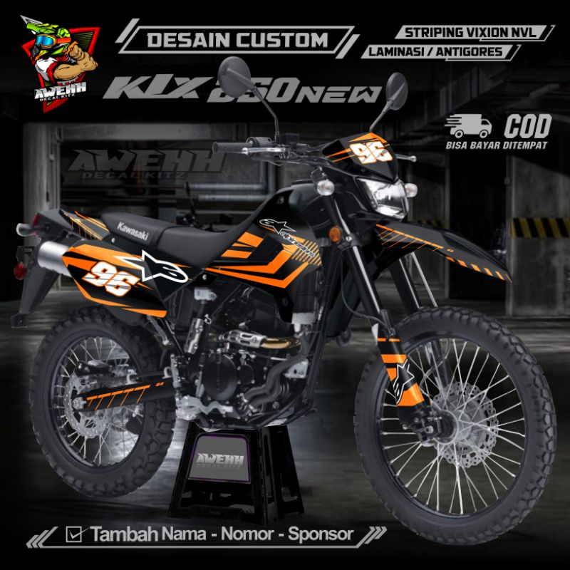 DECAL STIKER KLX 250 DESAIN CUSTOM