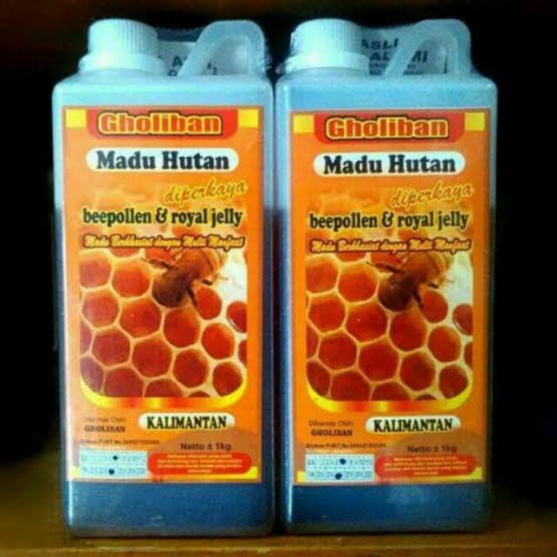 

madu hutan kalimantan gholiban beepollen royall jelly 1kg
