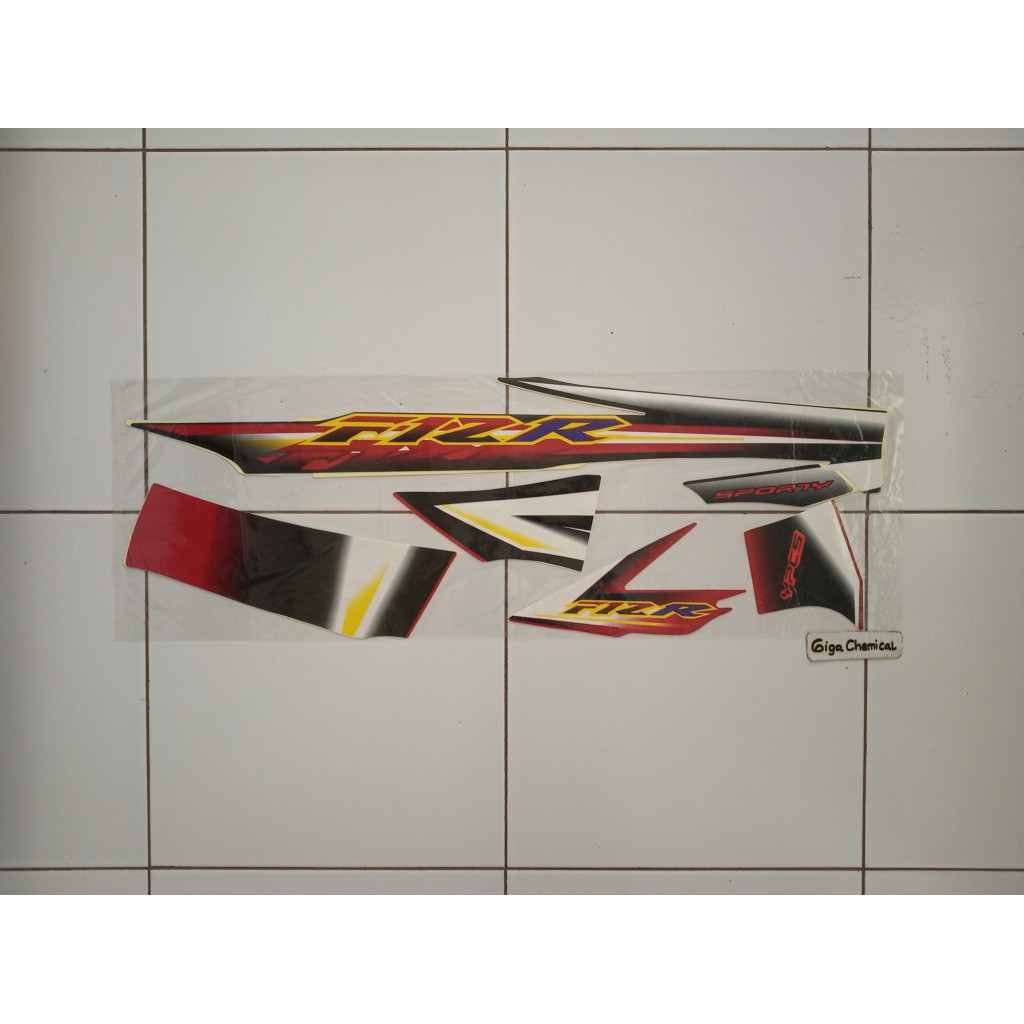 Striping Sticker Lis Yamaha Fiz R 2003 2002 Hitam Merah