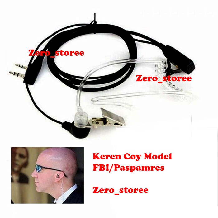 Handsfree Earpiece Headset FBI PASPAMPRES Headset HT Model FBI Baofeng UV5 Earmic 3288 earset HT CINA Weierwei