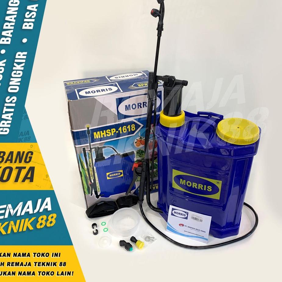 SPRAYER MORRIS MANUAL 16 LITER / ALAT SEMPROT DESINFEKTAN / DESINFEKTAN HAMA BAHAN PLASTIK
