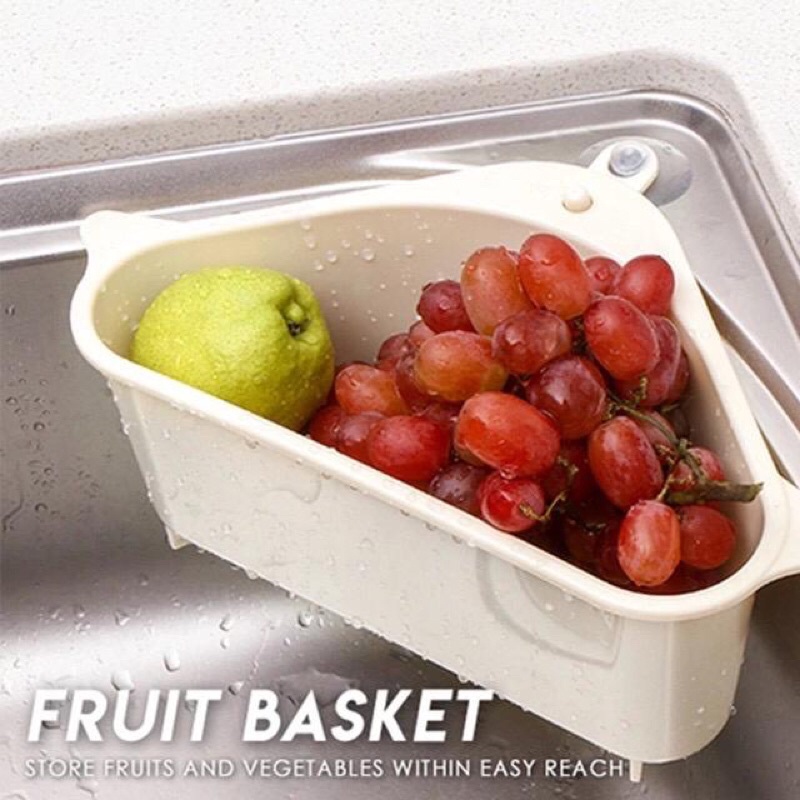 Rak Sudut Westafel Dapur / Sink Serbaguna Tempat Pembuangan Sampah Cuci Piring / Tempat Spons