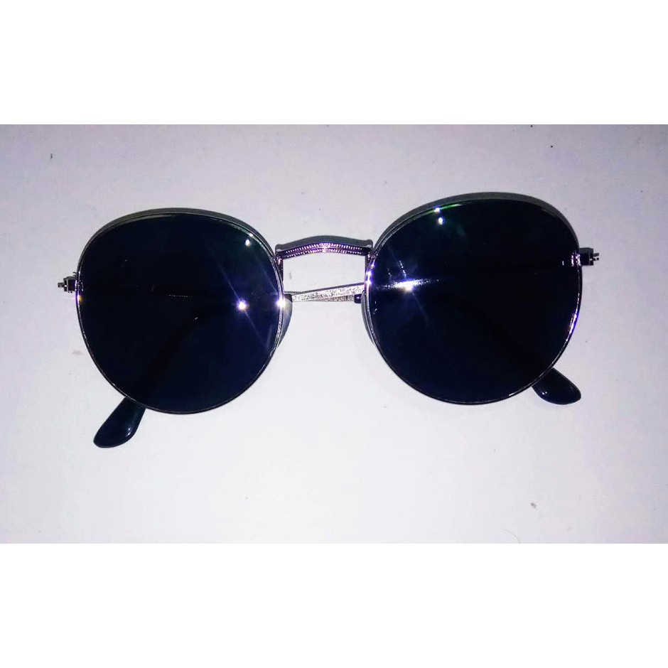 Sunglasses hits, Kacamata Hitam Frame Lensa Logam Unisex