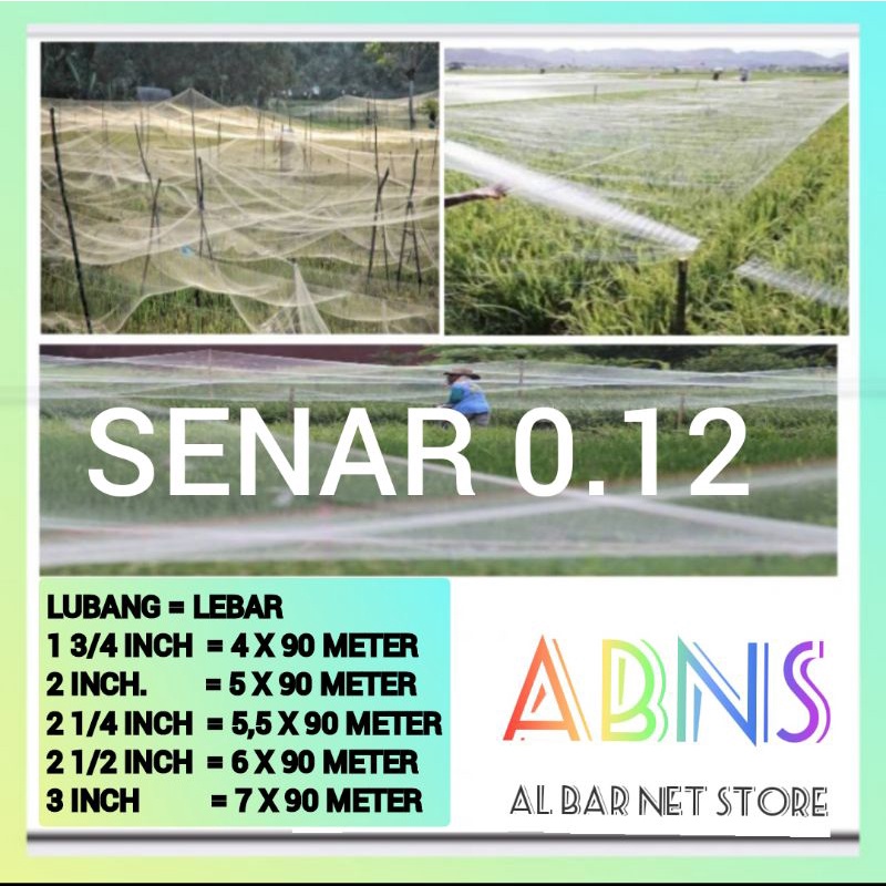 jaring burung jaring padi / jaring burung pipit dan emprit / jaring penutup sawah