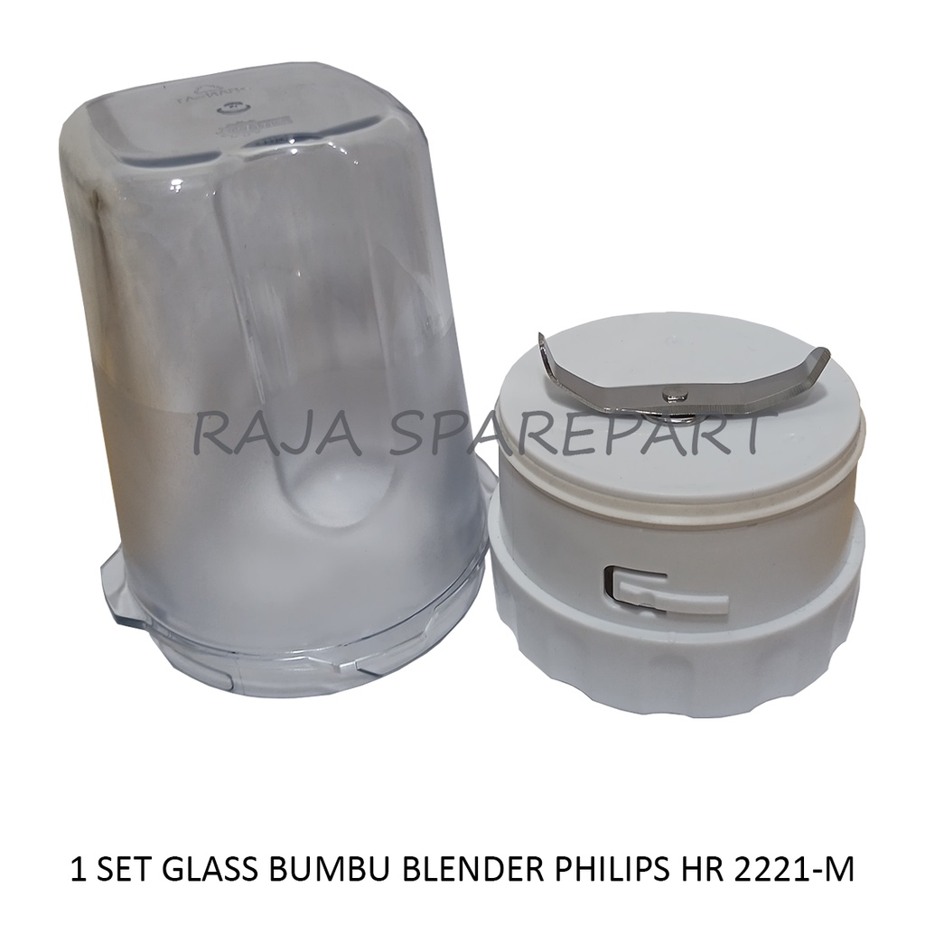 1 SET GLASS + MOUNTING BLENDER BUMBU PHILIPS HR 2221-M