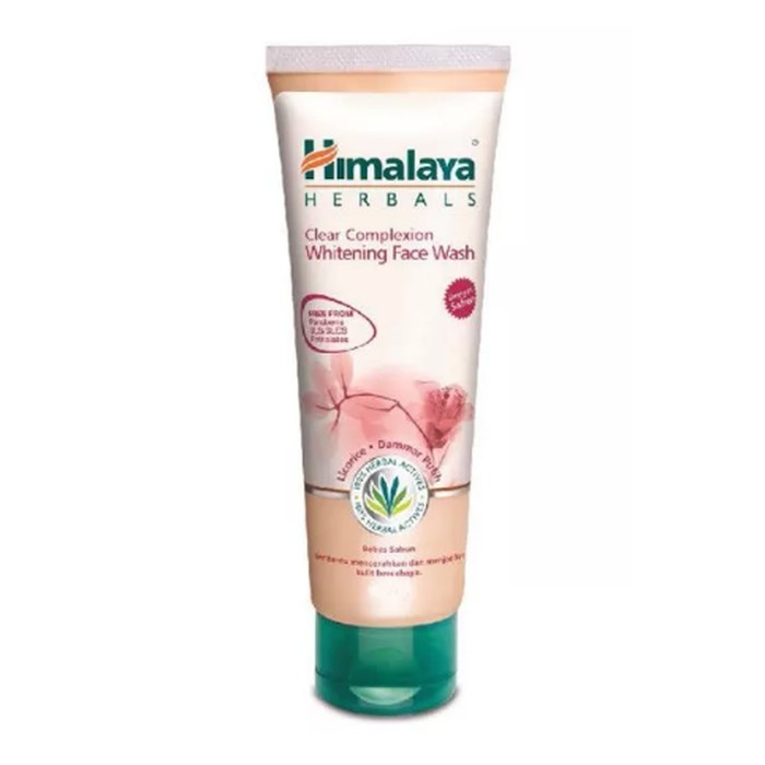 HIMALAYA CLEAR COMPLEXION WHITENING / BRIGHTENING FACE WASH 100ML free NEEM SCRUB 100ML