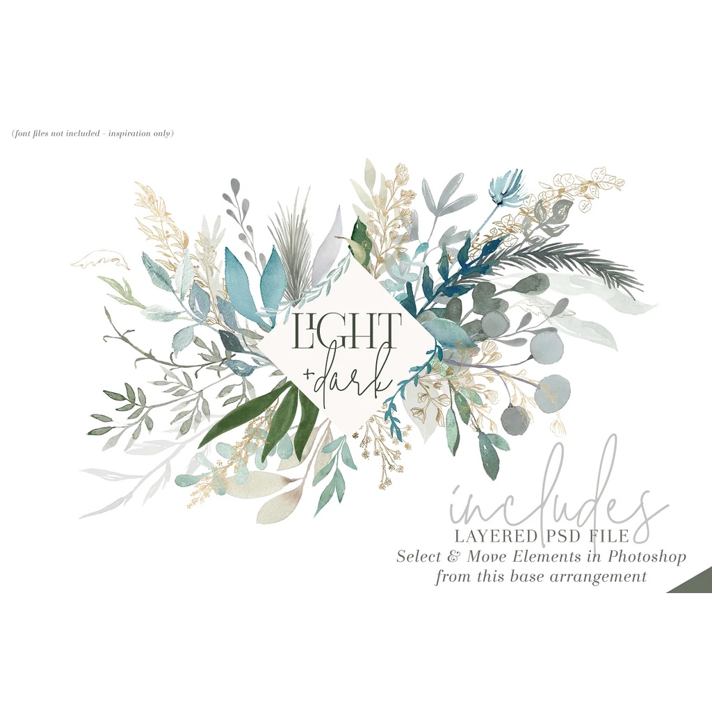 Foliage Foil Botanical Clipart